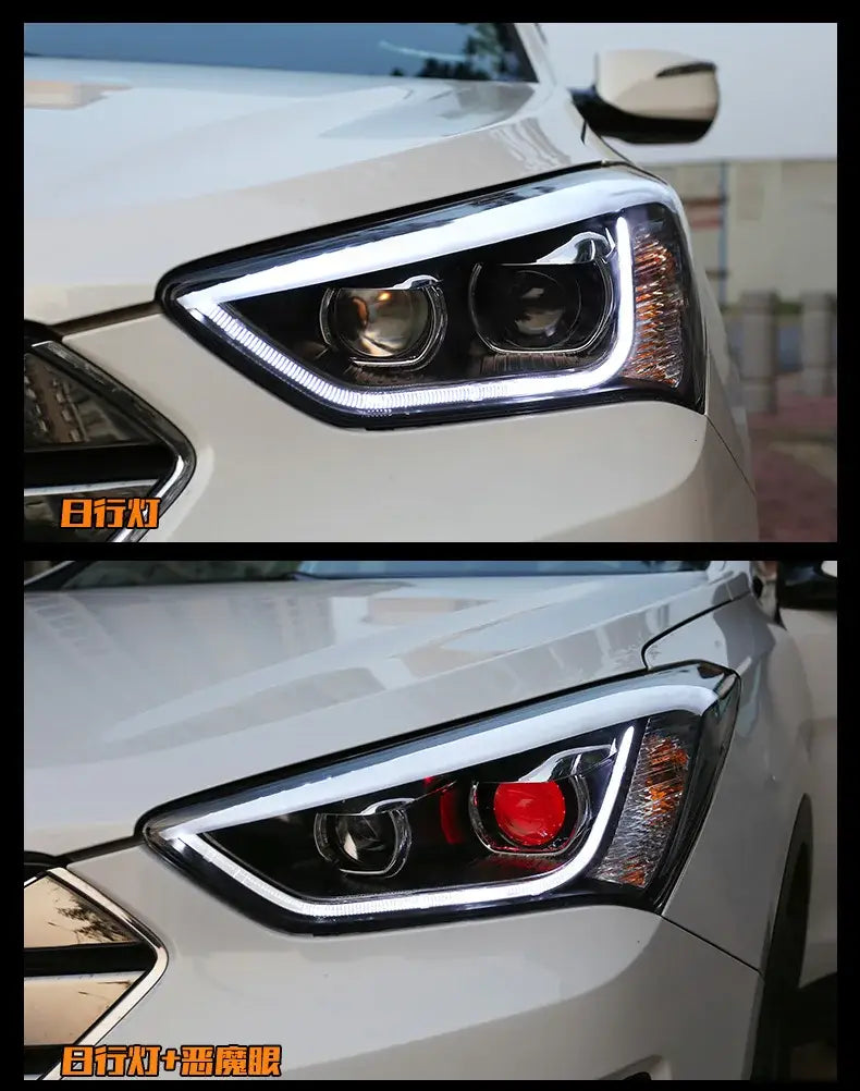 Car Styling Head lamp light for Hyundai IX45 Headlights