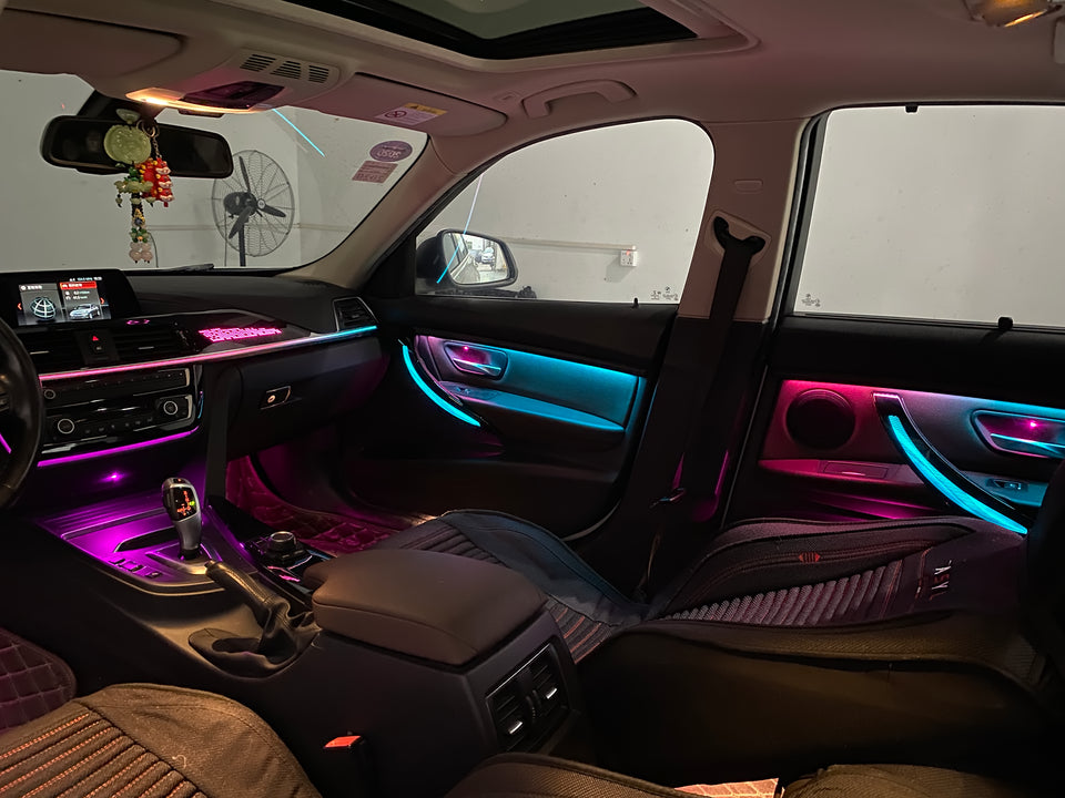 F34 F36 Ambient Light for BMW F30 3 Series 3GT 4 Series Interior LED Light Upgrade Trim Kit Accessories Dashboard Trim - CAR CRAFT INDIA