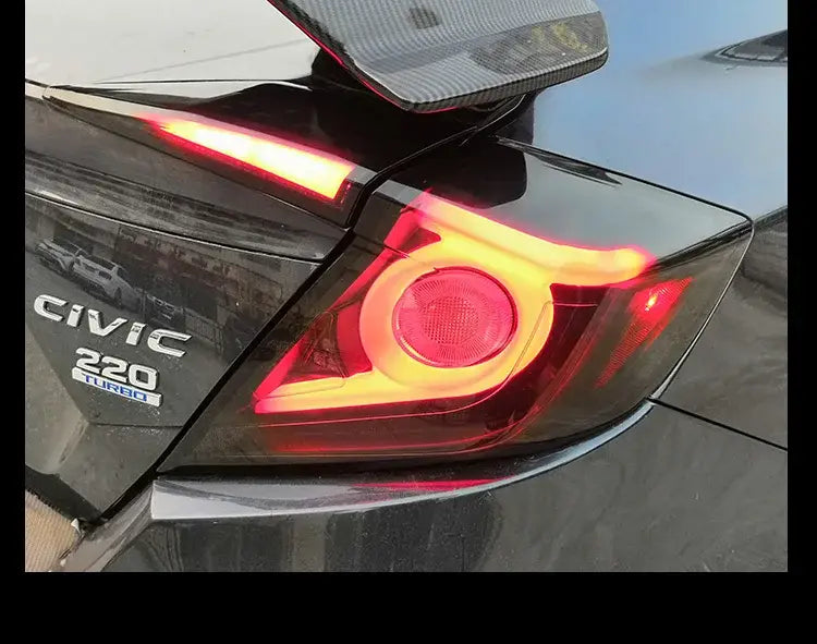 Civic X Tail Lights 2016-2019 New Civic Type R LED Tail