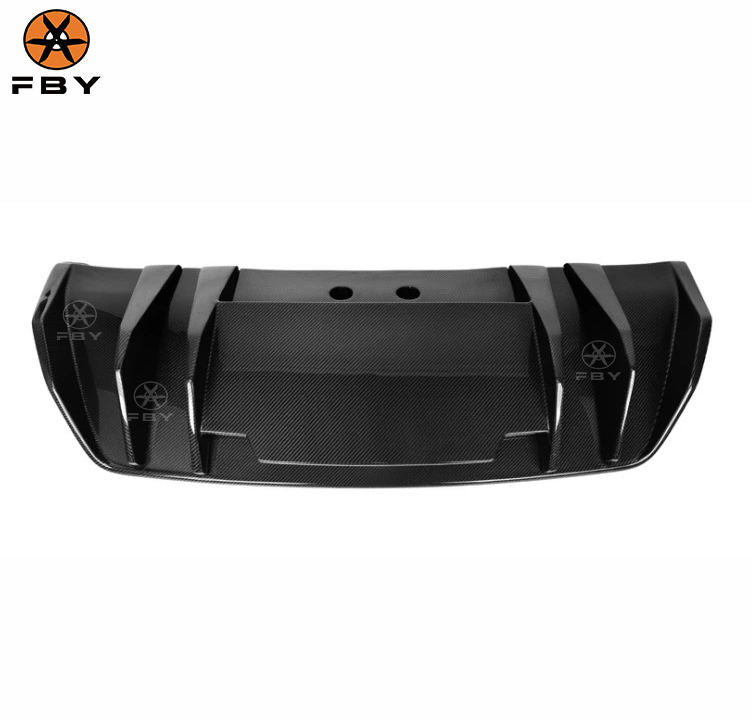 Hight Quality V Style Carbon Fiber Rear Bumper Diffuser Fro Audi R8 2012-2015 Rear Diffuser