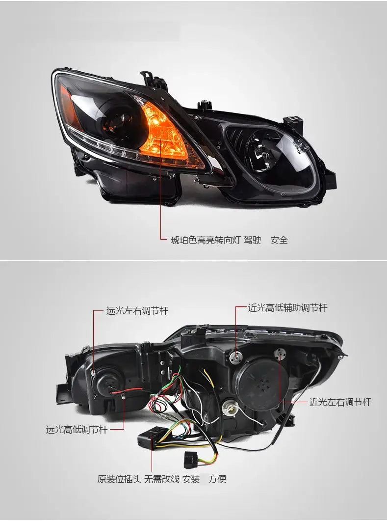 Car Styling Head lamp light for Lexus GS350 Headlights