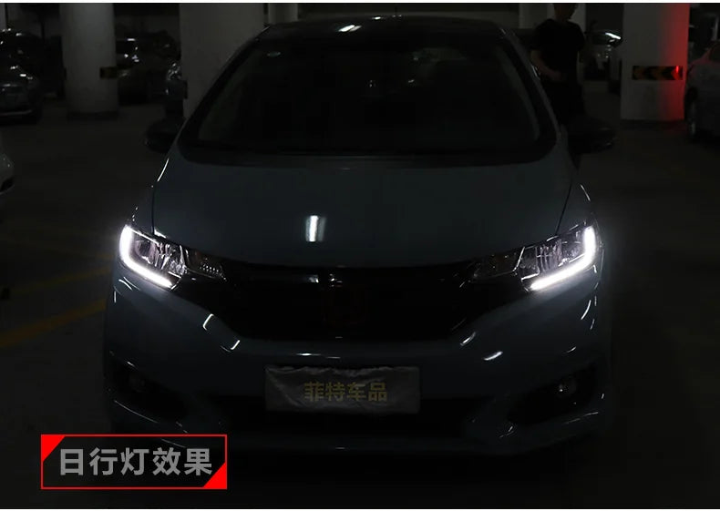 Car Styling Head lamp light for Honda Fit Headlights