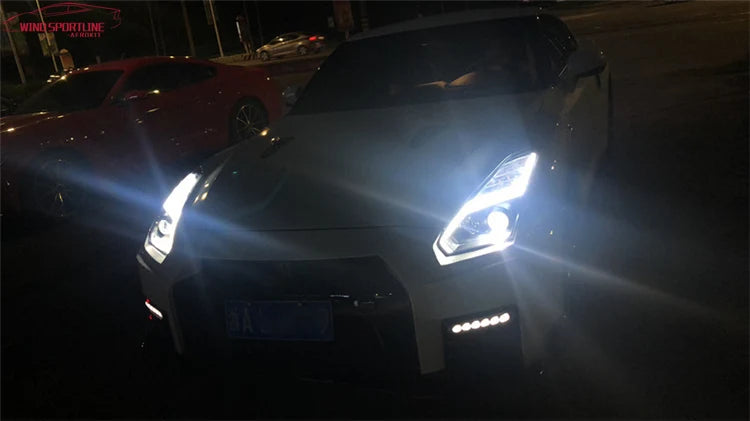 Car Styling Head lamp light for Nissan GT-R Headlights