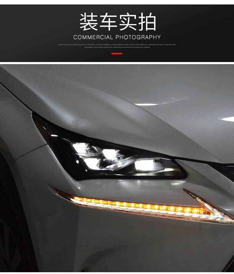 Car Styling Head lamp light for Lexus NX200T Headlights