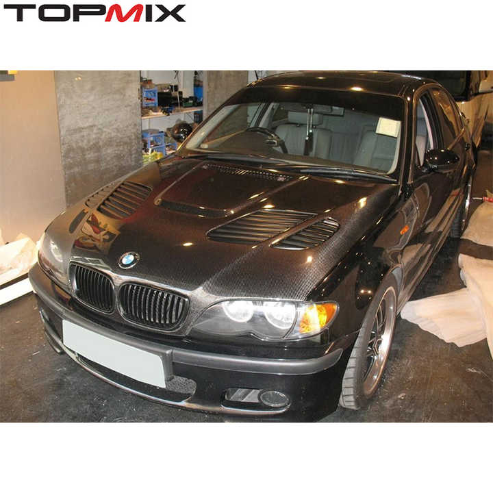 1996-2005 for BMW 3 Series (E46) Carbon Fiber Bonnet New Auto Parts and Accessories for Export - CAR CRAFT INDIA