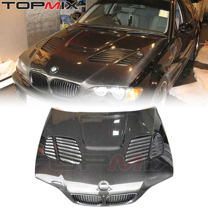 1996-2005 for BMW 3 Series (E46) Carbon Fiber Bonnet New Auto Parts and Accessories for Export - CAR CRAFT INDIA