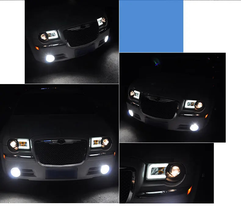 Car Styling Head lamp light for Chrysler 300C Headlights