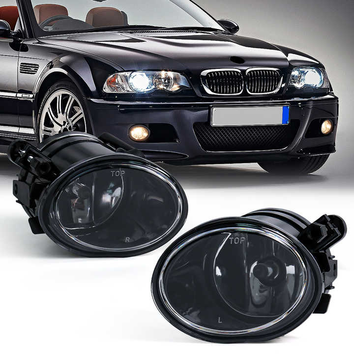 For BMW E39 M5 2001 2002 2003 E46 3 Series M3 2002 2003 2004 2005 2006 Fog Lights Headlight Front Driving Lamp Halogen LED Bulbs - CAR CRAFT INDIA