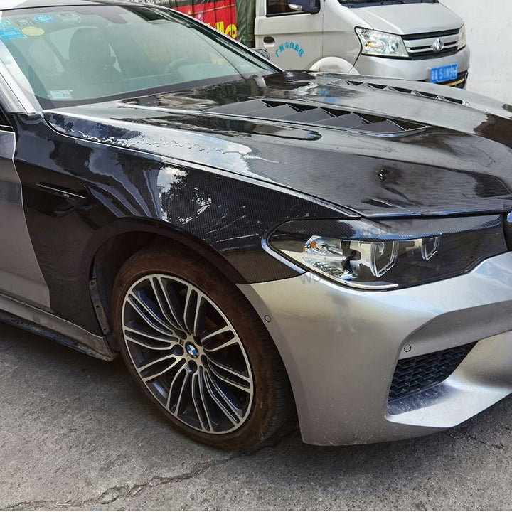 High Quality Carbon Fiber Side Fender for BMW 5 Series F90 M5 G30 G38 Front Bumper Vents Fender Wheel Arch Cover Car Body Kit - CAR CRAFT INDIA
