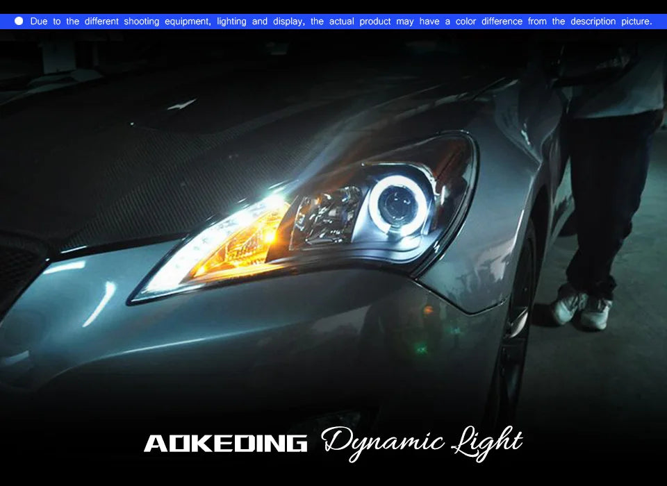 Car Styling Head lamp light for Hyundai Rohens Coupe