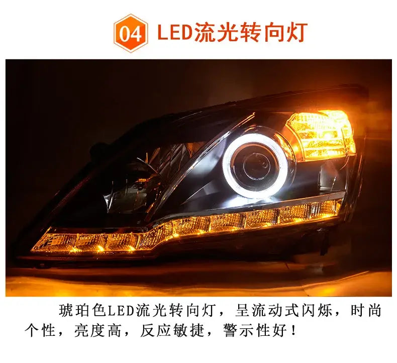 Car Styling Head lamp light for CR-V Headlights 2007-2011