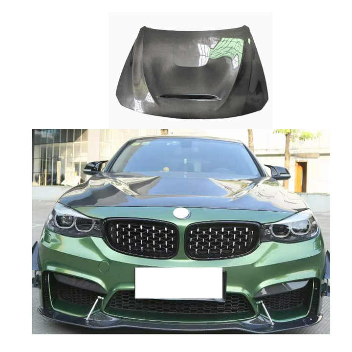 Carbon Fiber GTS style Engine Hood For BMW 3 Gran Turismo F34 Bonnet Hood Carbon Hood