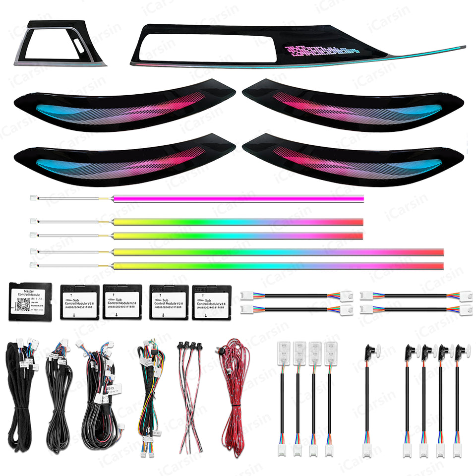 F34 F36 Ambient Light for BMW F30 3 Series 3GT 4 Series Interior LED Light Upgrade Trim Kit Accessories Dashboard Trim - CAR CRAFT INDIA