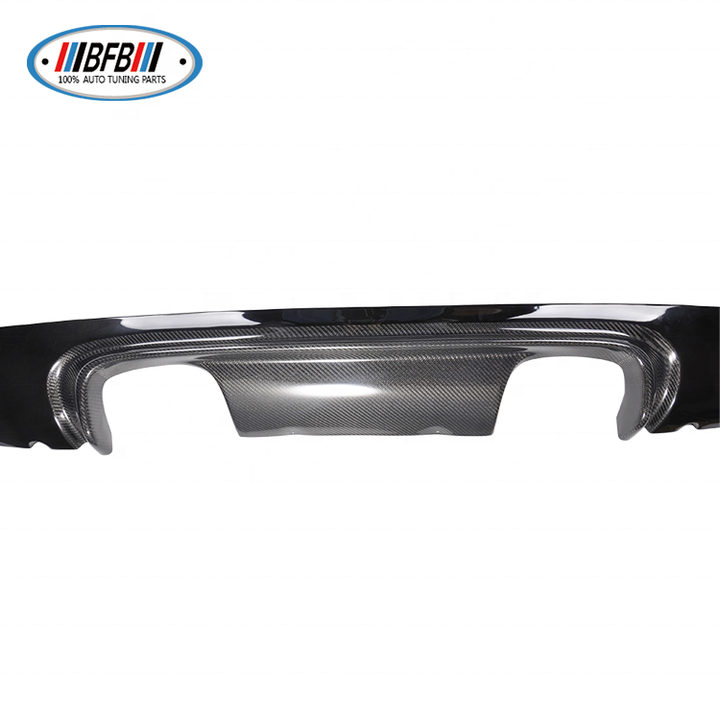 For BMW 3 Series E46 1998-2004 Half Carbon Fiber M Style  Rear Diffuser Perfect Fitment 2007-2011 Year - CAR CRAFT INDIA