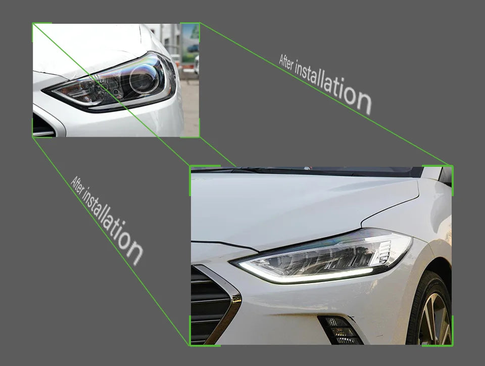 Hyundai Elantra Headlights 2017-2020 Elantra Headlight
