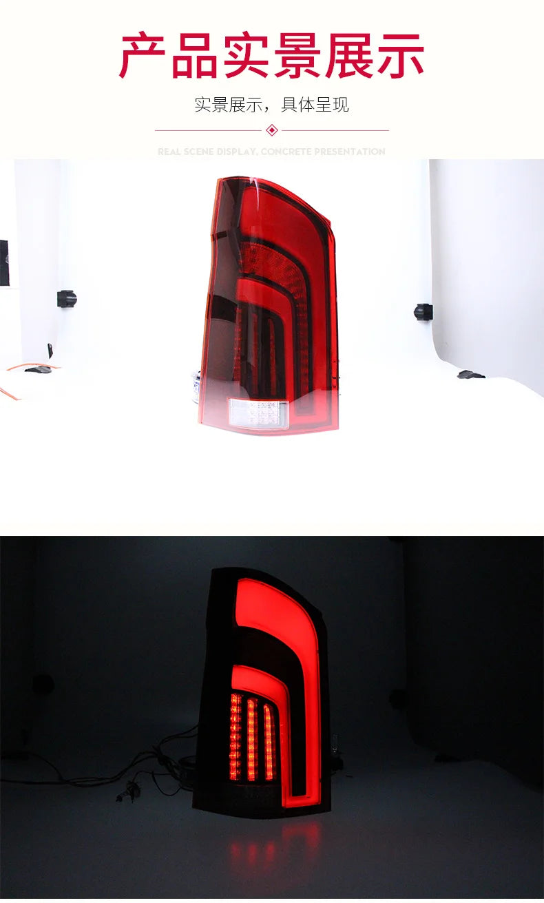 Car Styling Tail lamp light for Vito Tail Lights 2014-2020