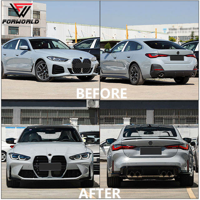 FW Factory Car Parts Front Rear Bumper One-one Wide Kit Full Complete Bodykit Upgrade for BMW 4 Series G22 G23 20-23 to M4 - CAR CRAFT INDIA
