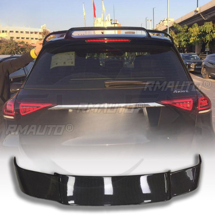 For Benz W167 GLE63 AMG 2020-2024 Real carbon Fiber Car Roof Spoiler Modification Part Rear Roof Spoiler Wing Car Accessories Exterior - CAR CRAFT INDIA
