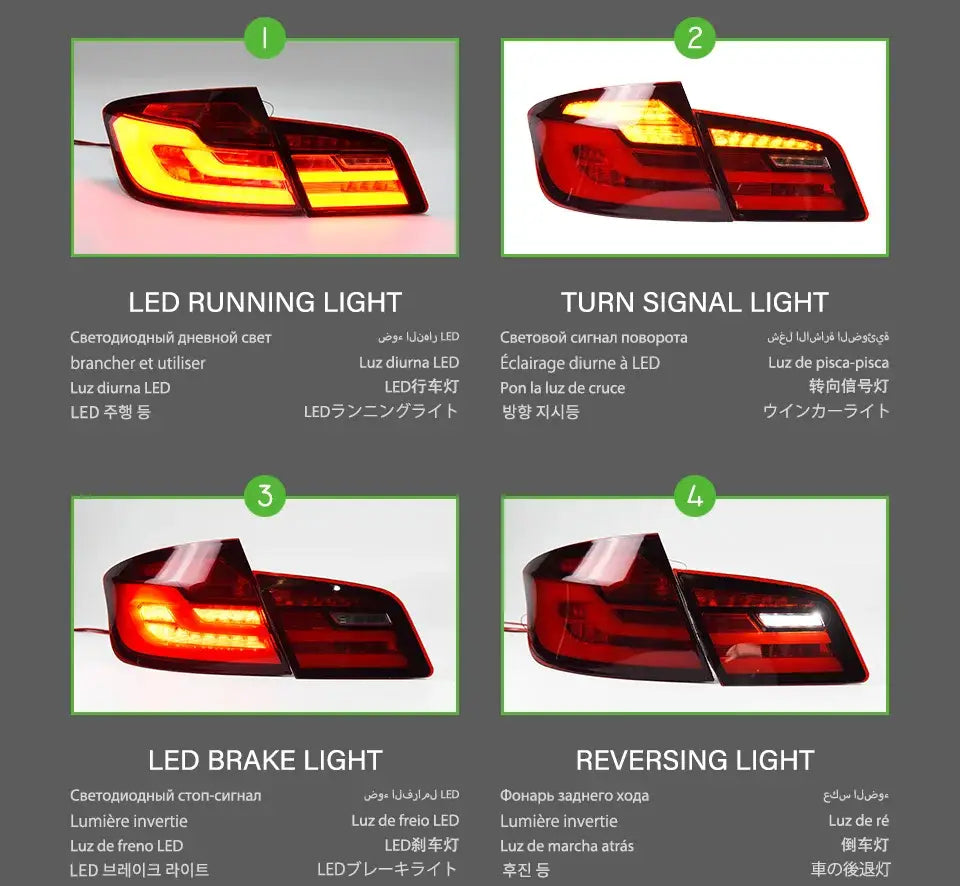 Car Styling Tail lamp light for BMW F10 Tail Lights