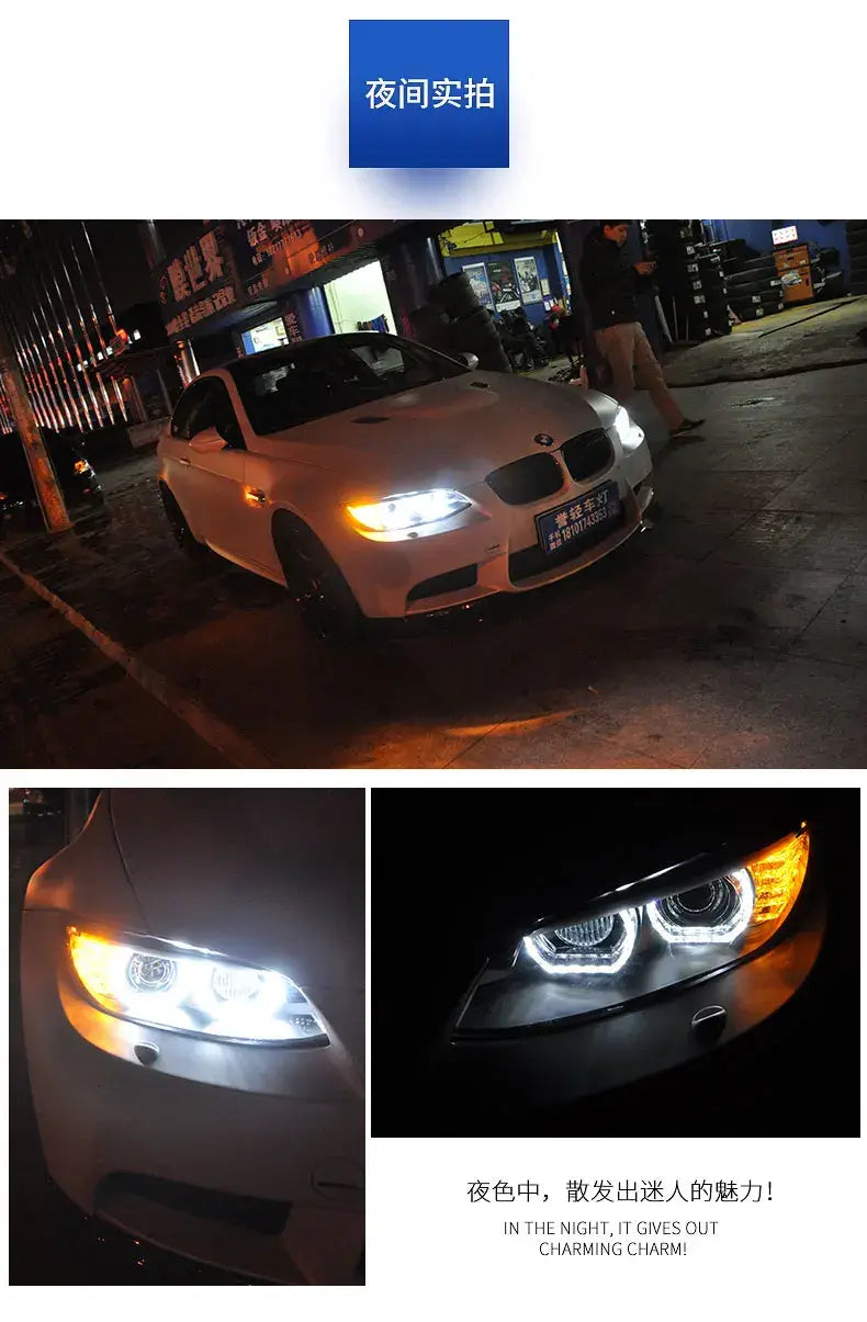 BMW E92 Headlights 2006-2012 E93 Headlight 330I 335I DRL Hid