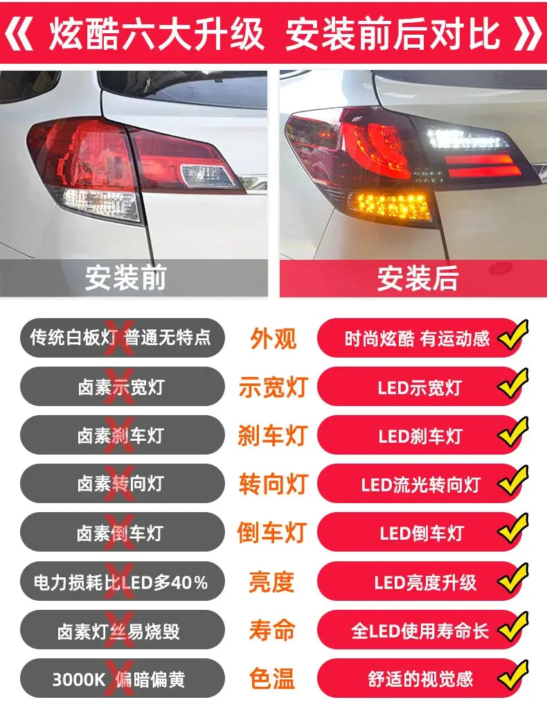 Car Styling Tail lamp light for Outback Tail Lights