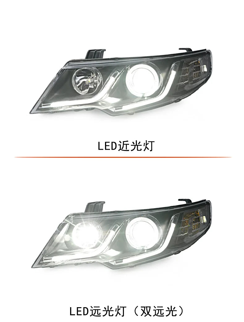 Car Styling Head lamp light for Kia Forte Headlights