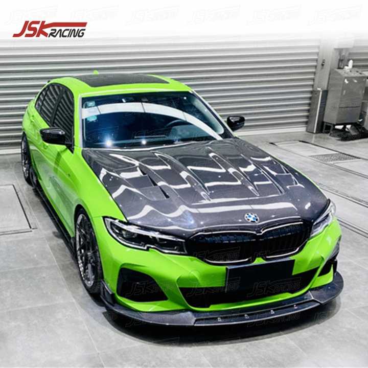 JSK STYLE CARBON FIBER HOOD BONNET for 2019-2021 BMW 3 SERIES G20