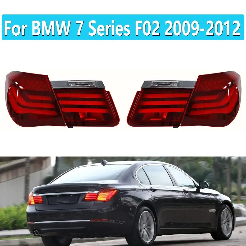 4Pcs for BMW 7 Series F02 2009-2012 Taillight Assembly Old