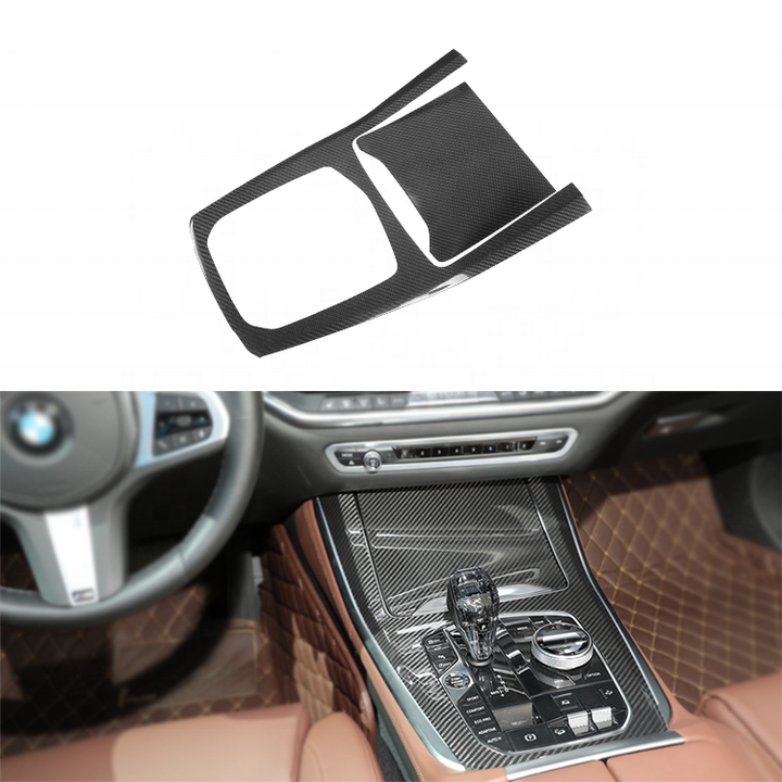 Dry Real Carbon Fiber Interior Trims Dash Cover Center Console Panel for BMW X5 G05 X7 G07 2019up - CAR CRAFT INDIA
