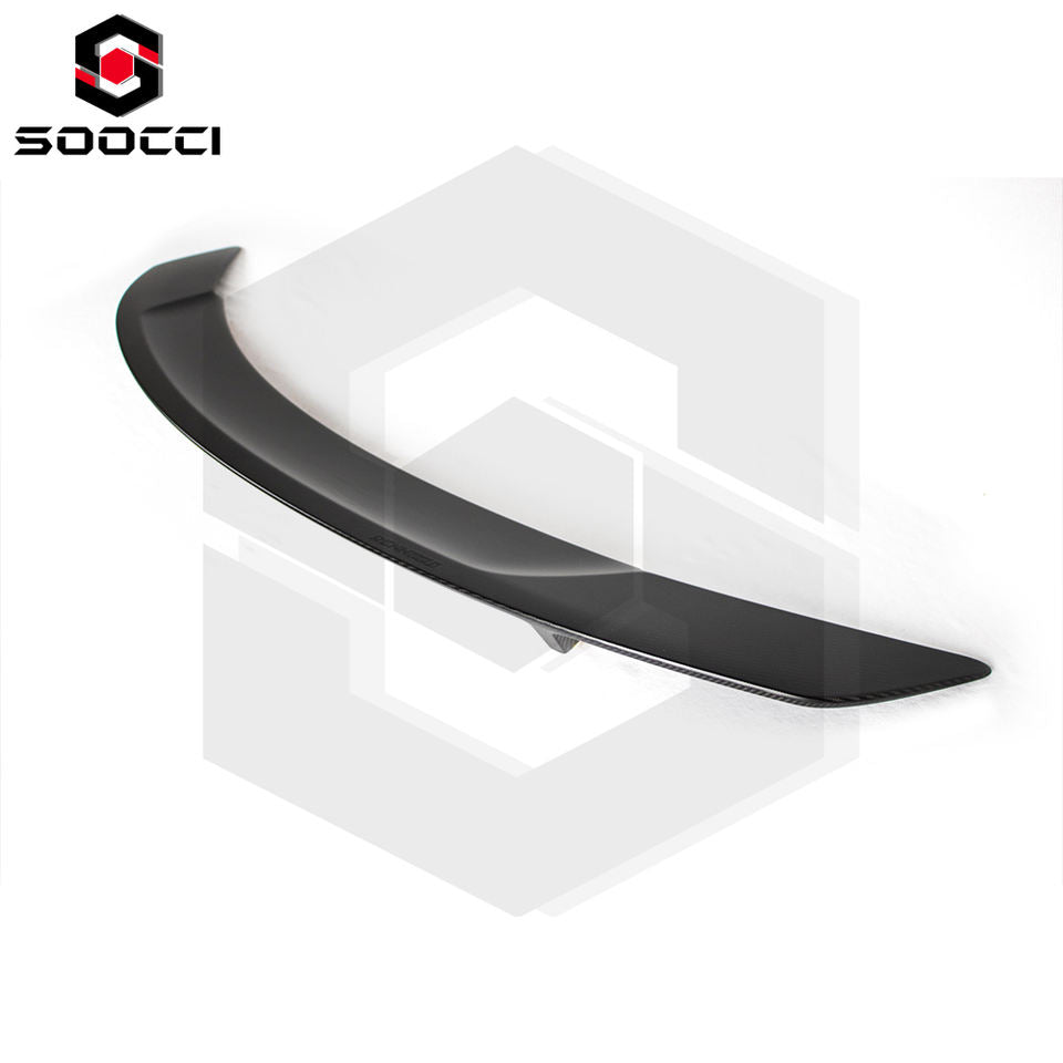 Real Carbon Fiber RT Style W205 C63 Rear Spoiler for Mercedes Benz C-Class C63 AMG Decklid Spoiler Trunk Wing Splitter Lip