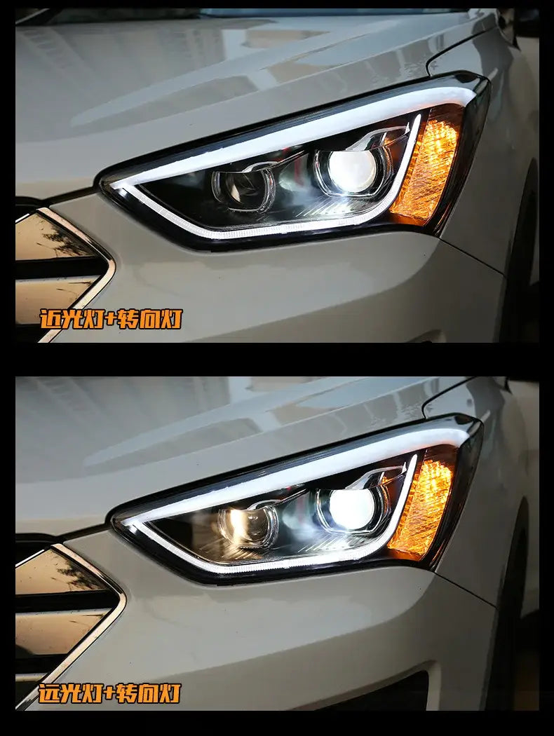 Car Styling Head lamp light for Hyundai IX45 Headlights