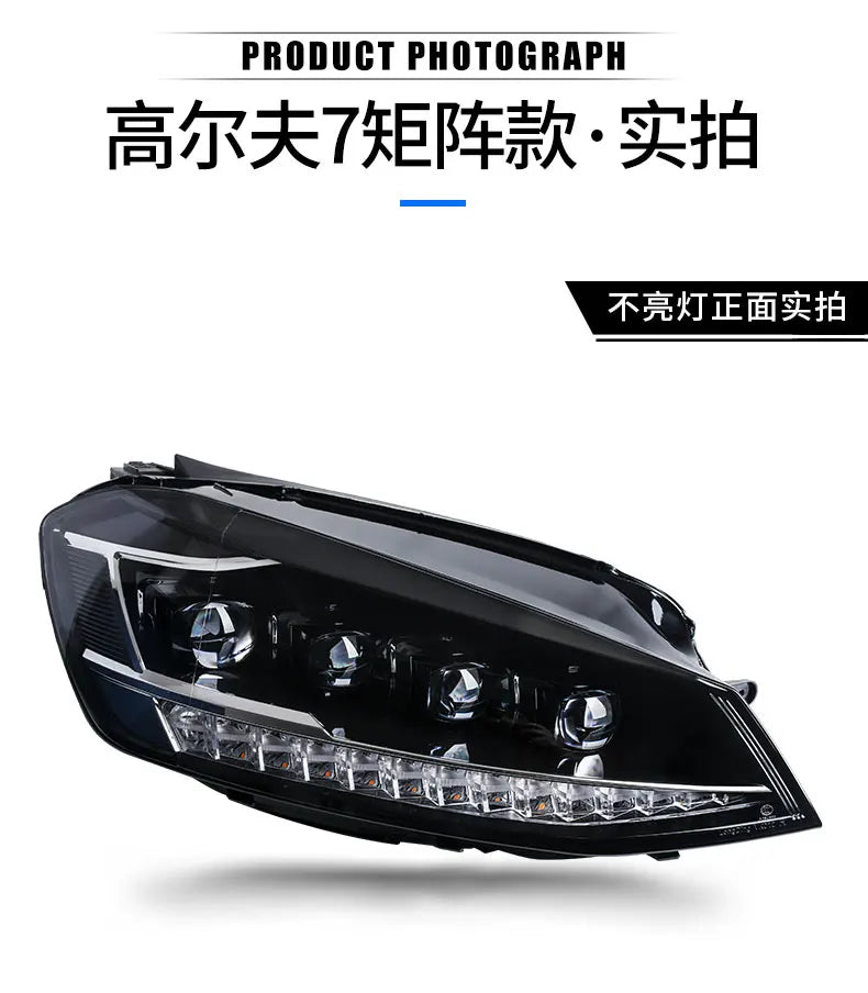 VW Golf 7 Headlight 2013-2017 Golf7 All LED Headlights DRL