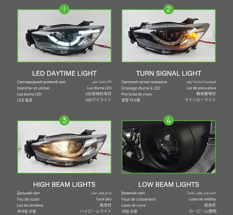 Car Styling Head lamp light for Mazda CX-5 Headlights