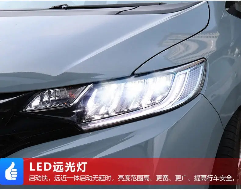 Car Styling Head lamp light for Honda Fit Headlights