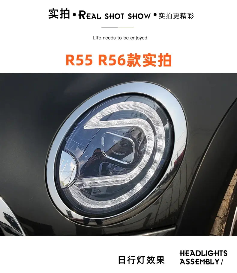 Car Styling Head lamp light for MINI R55 Headlights