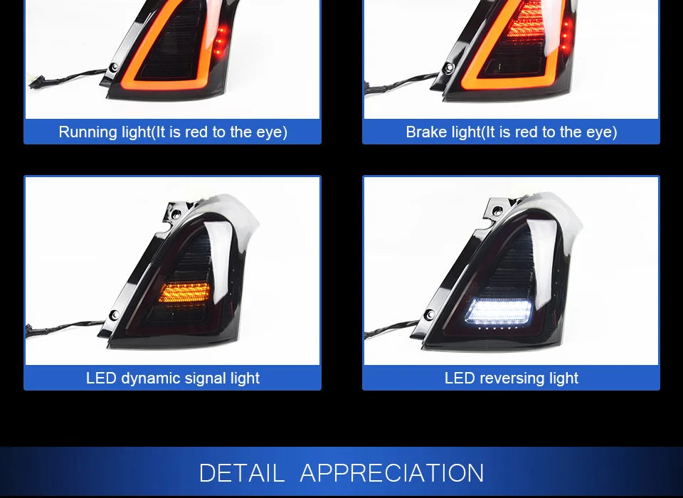 Car Styling for Suzuki Swift Tail Lights 2004-2017 Swift LED