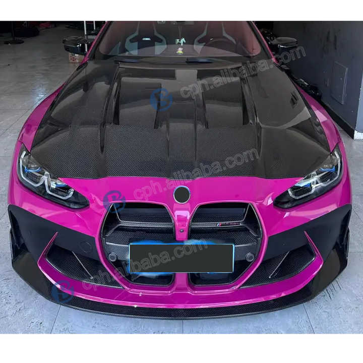 Vehicle Accessories Dry Carbon Fiber Engine Hood Bonnet Cover for BMW 4 Series M3 G80 M4 G82