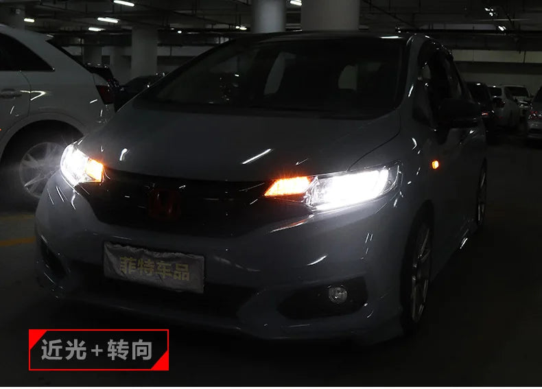 Car Styling Head lamp light for Honda Fit Headlights