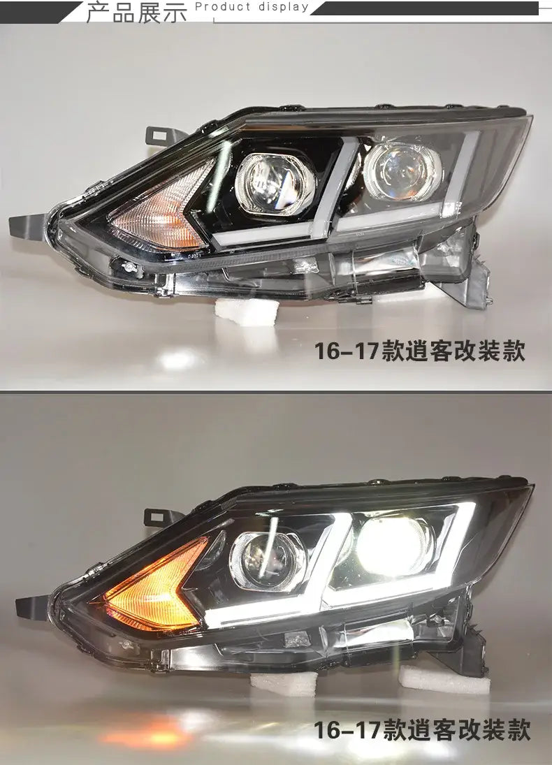 Car Styling Head lamp light for Qashqai Headlight 2016-2018