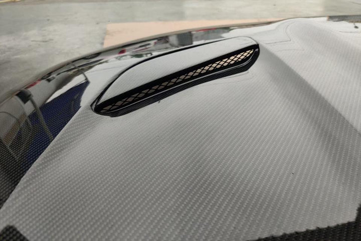 MRD for BMW 5 Series G30 G38 2016+ F90 M5 Engine Cover Real Carbon Fiber Car Hood Bonnet Cover CS Style - CAR CRAFT INDIA