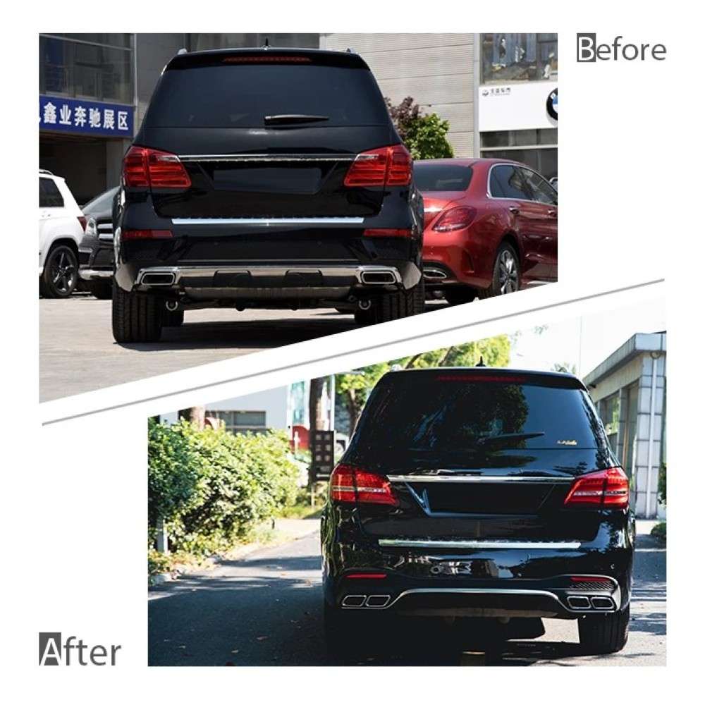 Car Craft Compatible With Mercedes Benz Gl W166 2012-2016 Upgrade Facelift Convert To Gls W166 Amg Bodykit Bumper Headlight Taillight Trunk Skirts 1:1