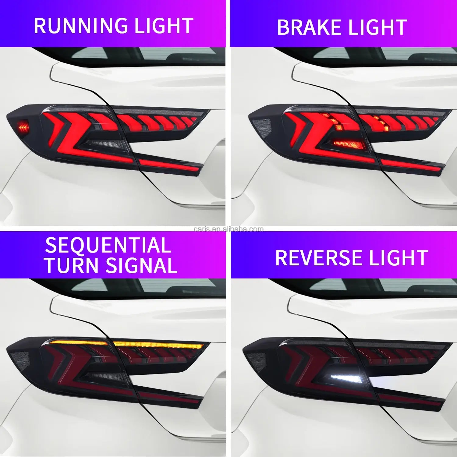 Car LED Tail Lights for Honda Accord 10Th 10.5Th 2018 - 2022