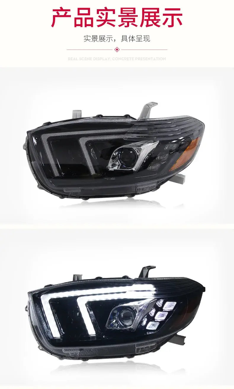 Highlander Headlights 2007-2011 Highlander LED Headlight