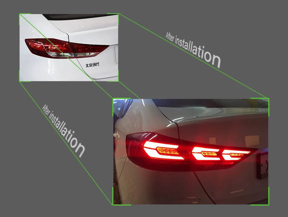 Car Styling Tail lamp light for Hyundai Elantra LED Tail