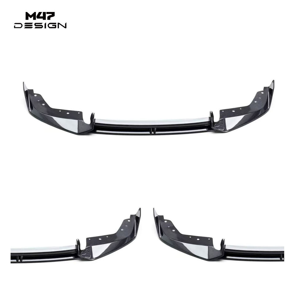ADRO Style High Quality Dry Carbon Fiber Front Splitter Air Deflector Sport Look for BMW G20LCI 320i 330i Sedan 2023-2026