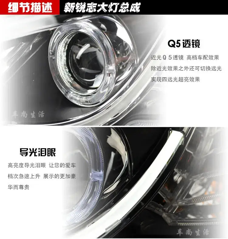 Car Styling Head lamp light for Toyota Mark X Headlights