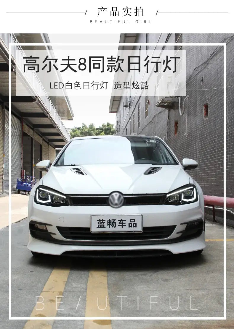 Car Styling Headlights for Golf 7 LED Headlight Animation