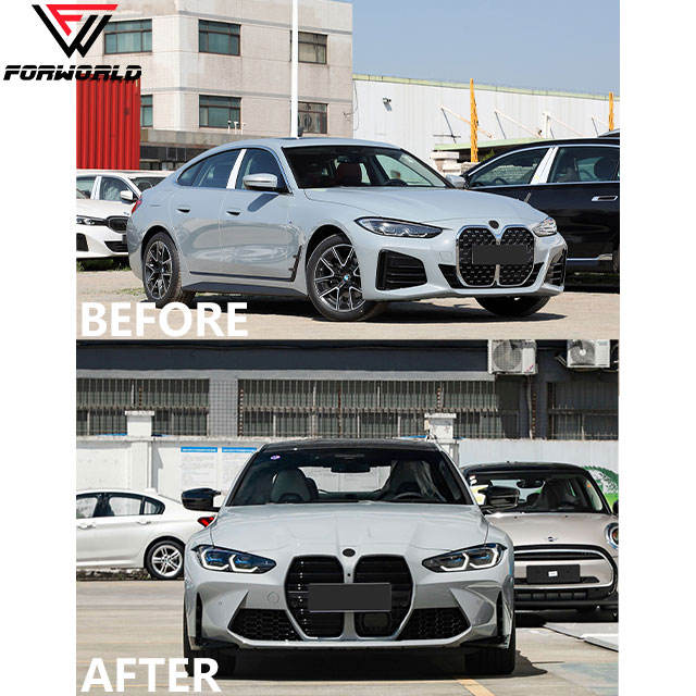 FW Factory Car Parts Front Rear Bumper One-one Wide Kit Full Complete Bodykit Upgrade for BMW 4 Series G22 G23 20-23 to M4 - CAR CRAFT INDIA