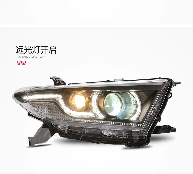 Car Styling Head lamp light for Highlander Headlights 2012