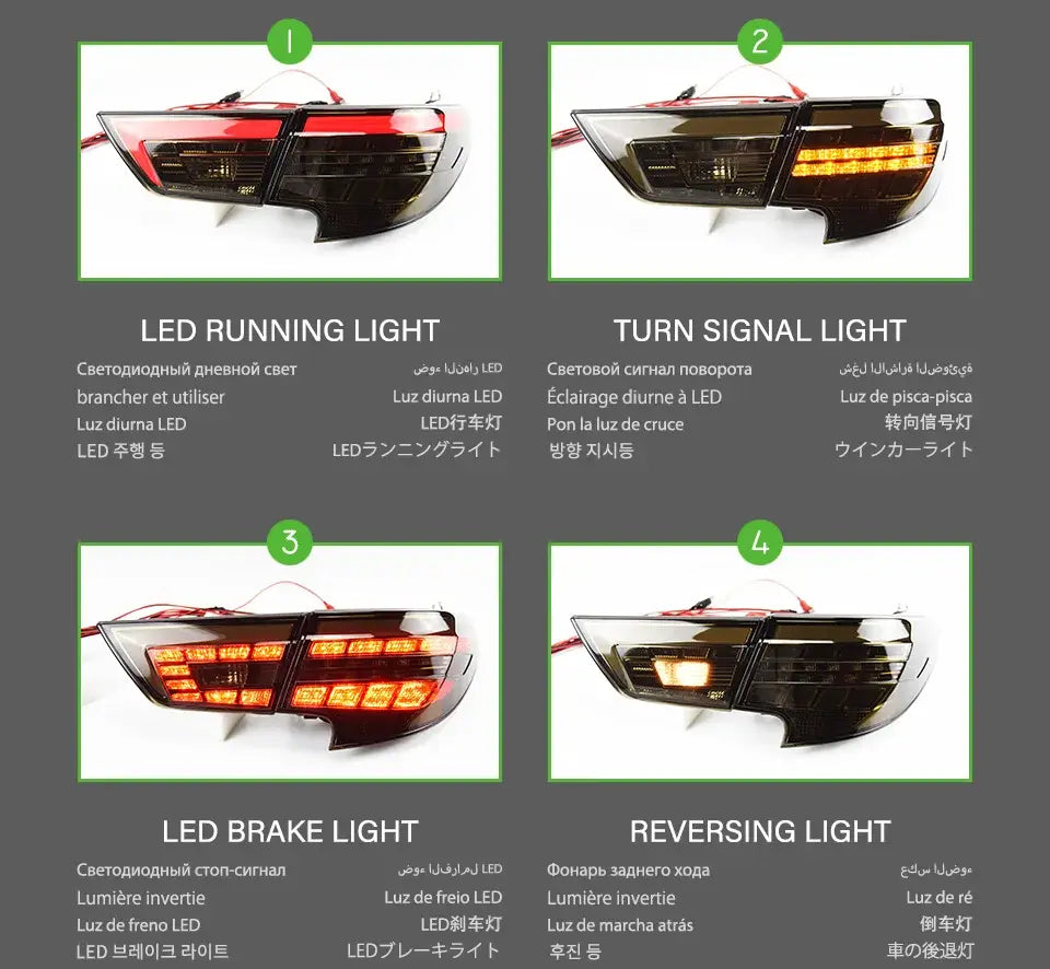 Toyota Mark X Tail Lights 2013-2019 Reiz LED Tail lamp light